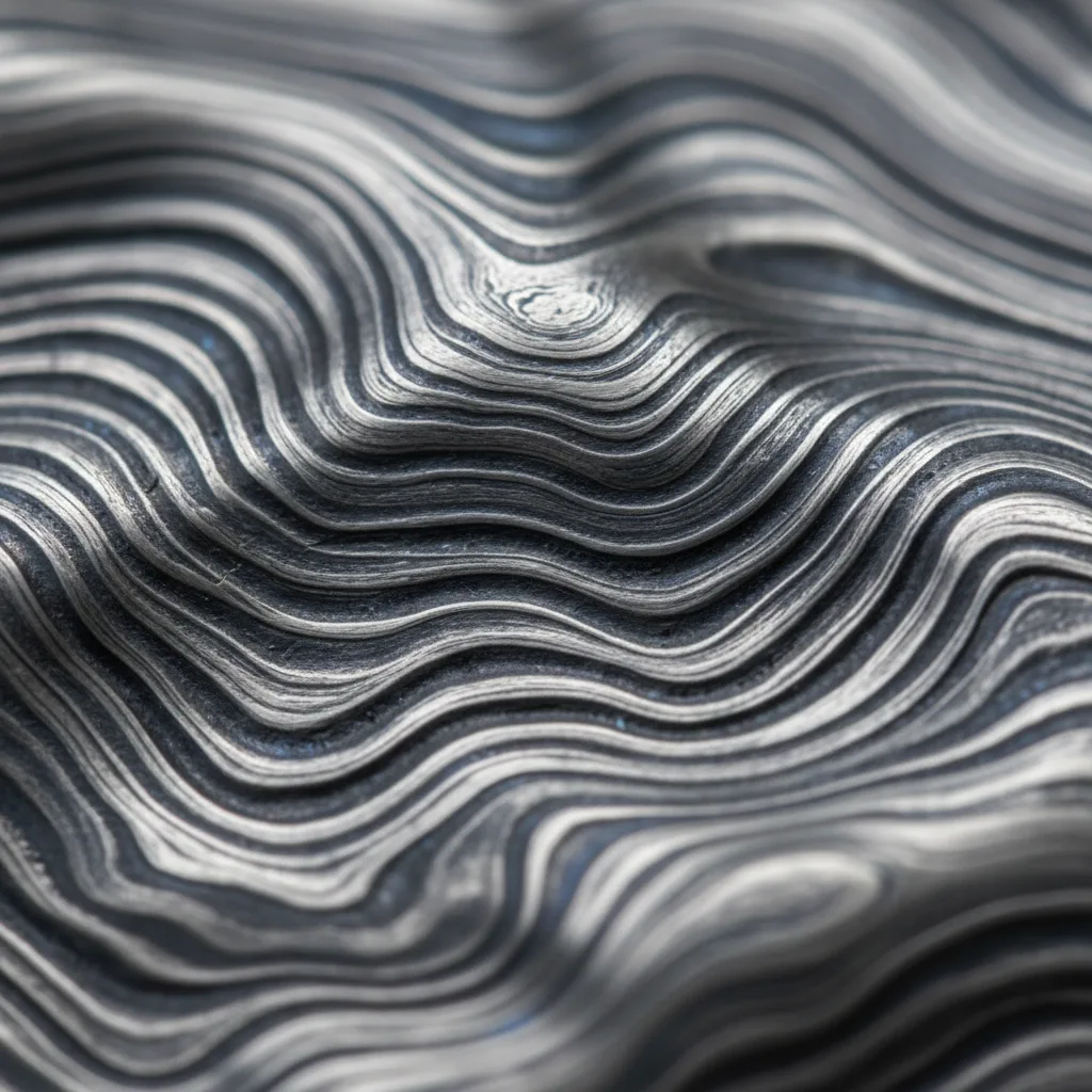 Damascus steel macro pattern